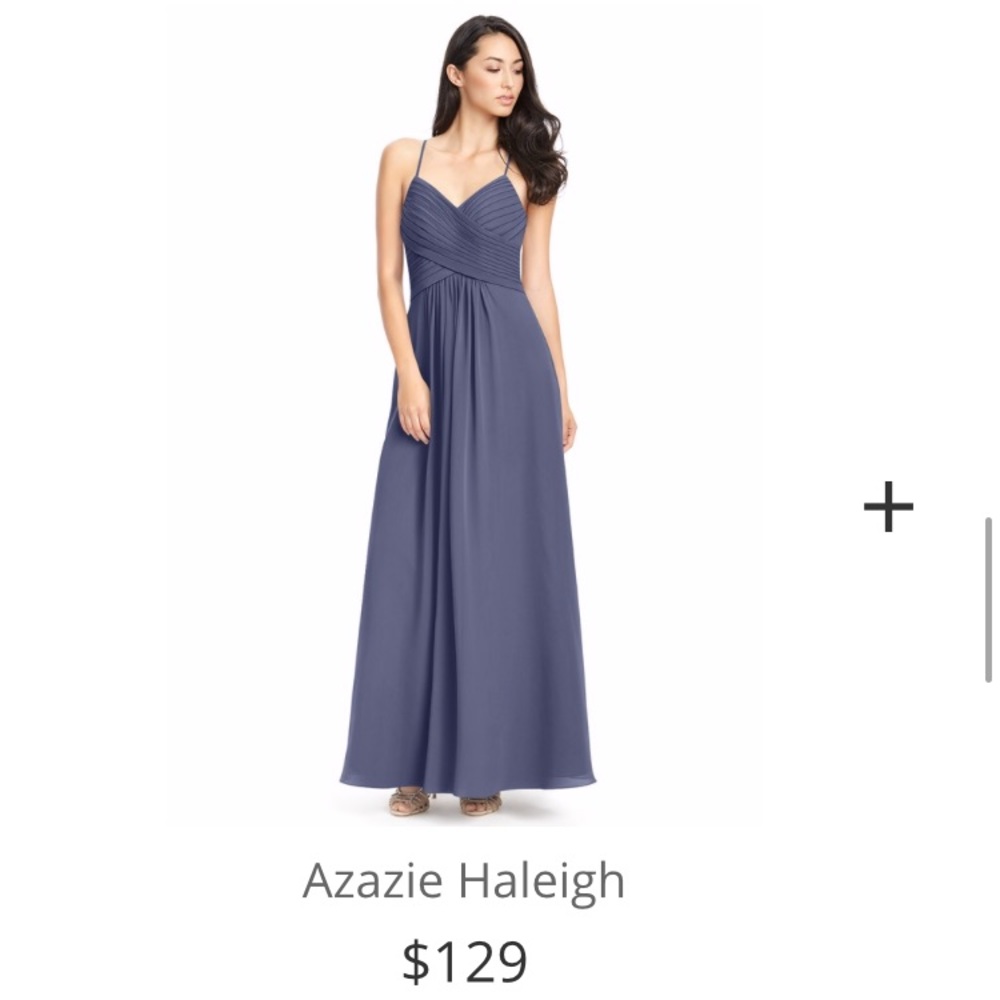 Azazie “Haleigh” Bridesmaid Dress Size 4, Stormy